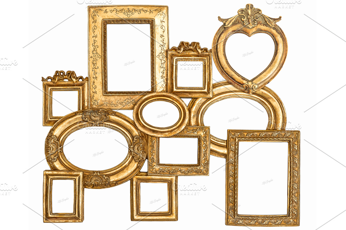 Baroque golden framework