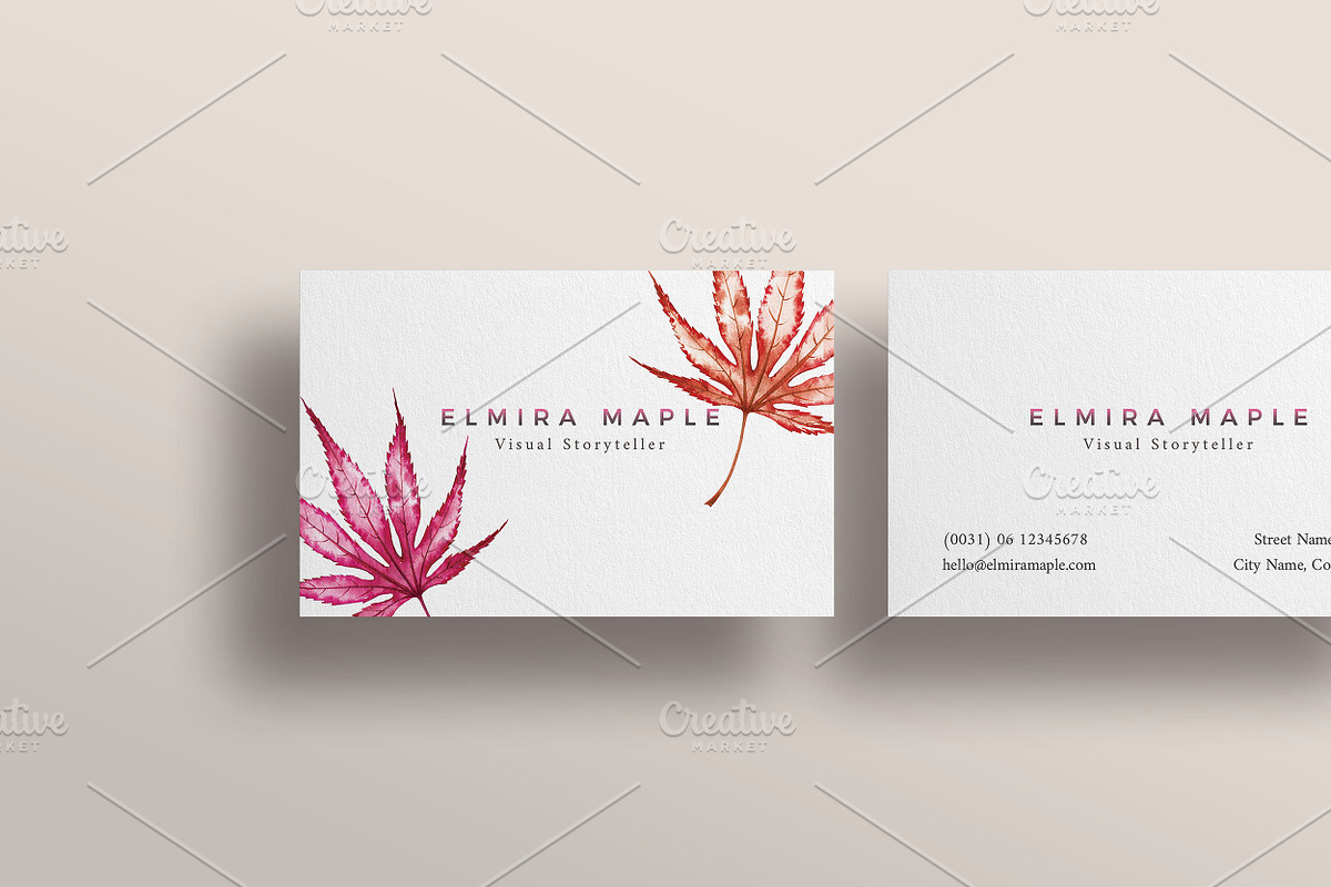 MAPLE BUSINESS CARD TEMPLATE (PSD), a Templates & Theme by Studio Letsch & de Clercq (Photo 2 of 2)