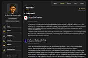 DarkGolden Customizable Portfolio, a React Template by skshahriarahmedraka (Thumbnail 12 of 13)
