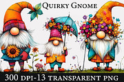 Quirky Gnome Clipart, an Illustration by Designworld (Thumbnail 1 of 5)
