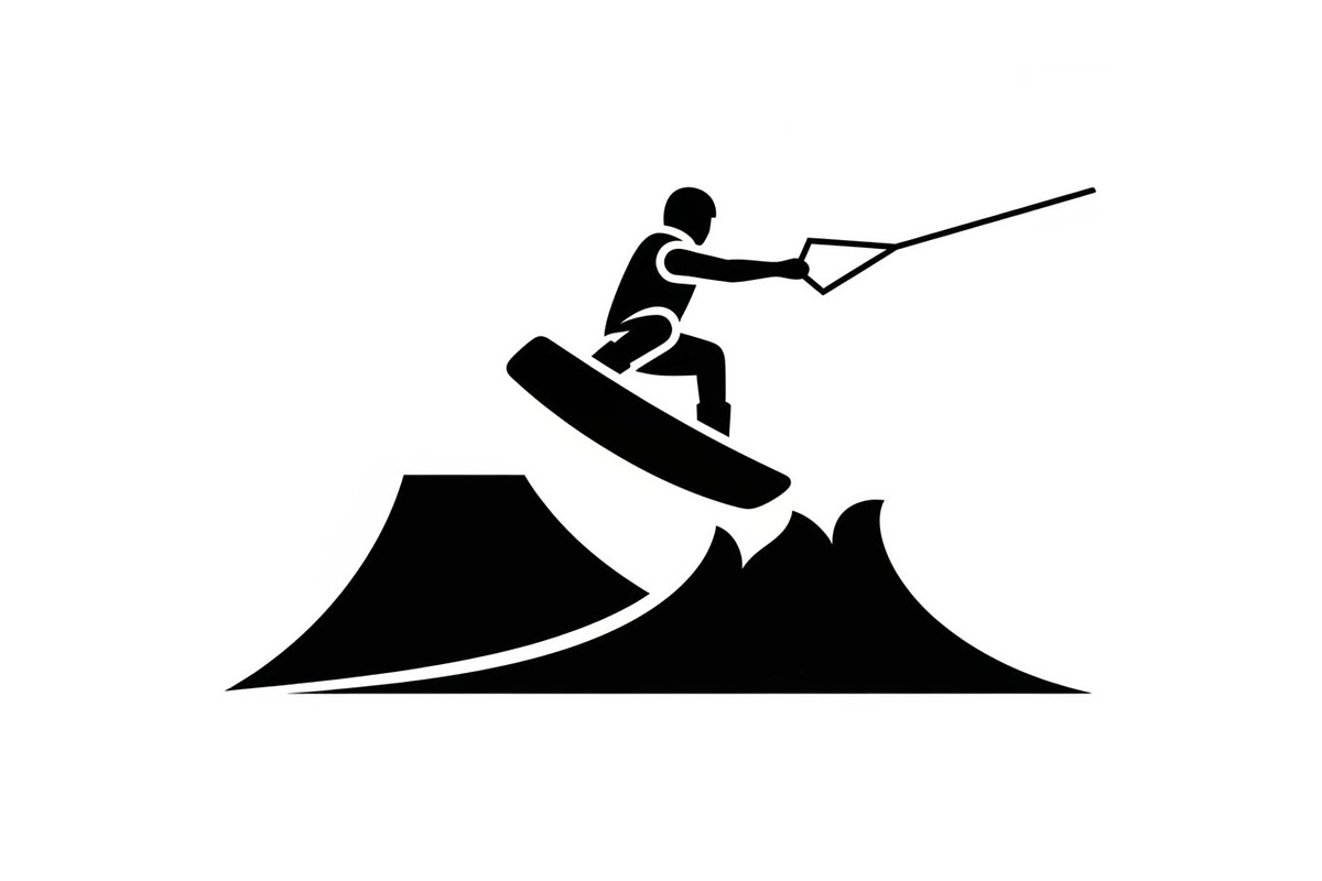 Water Ski Silhouette Vector Bundle, an Illustration by Designs_River (Photo 9 of 51)