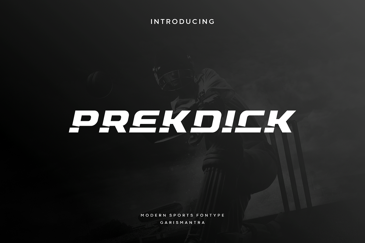 Prekdick, a Font by garismantra (Photo 1 of 4)