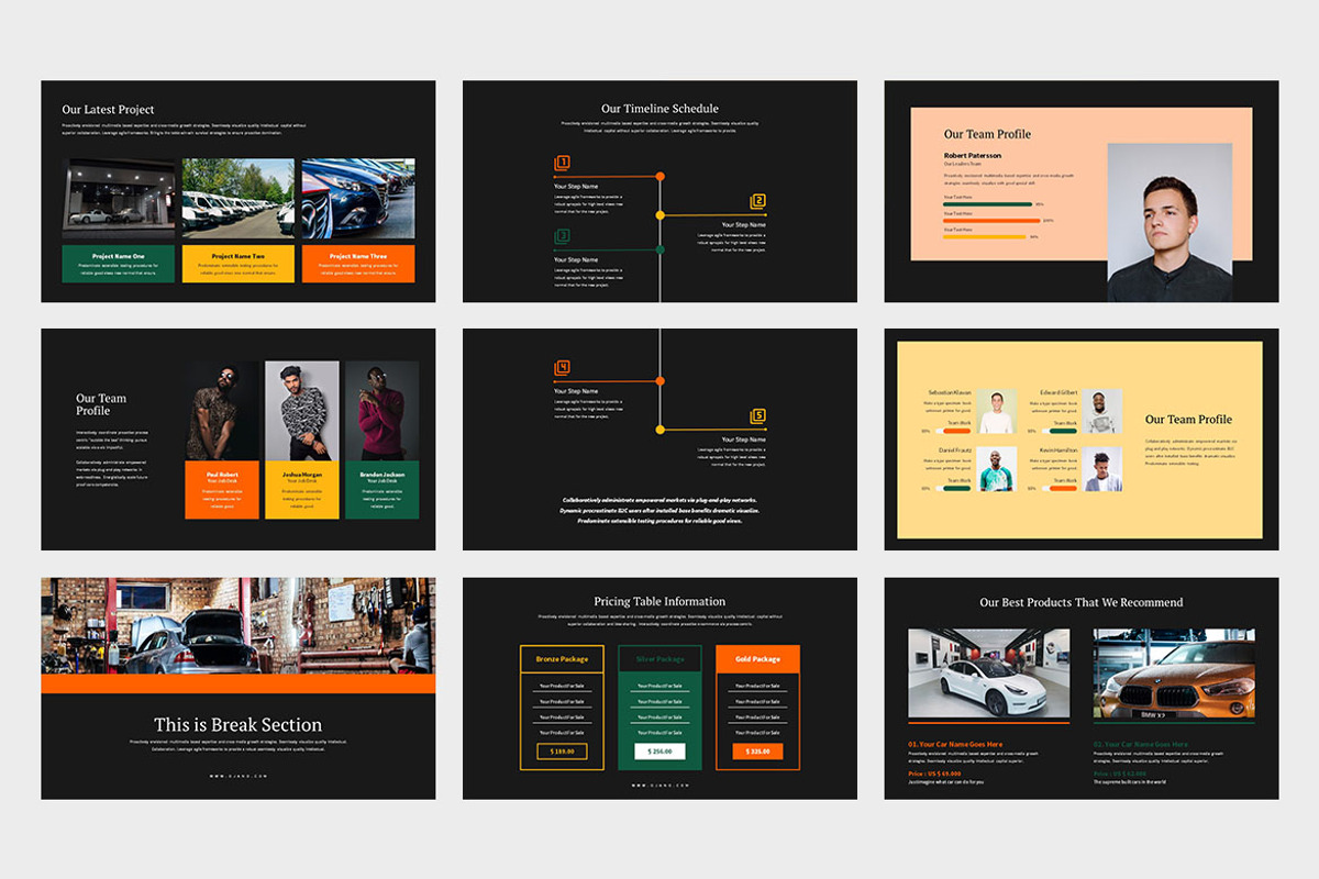 Ojana : Automotive Powerpoint, a Presentation Template by Punkl Camp (Photo 7 of 9)