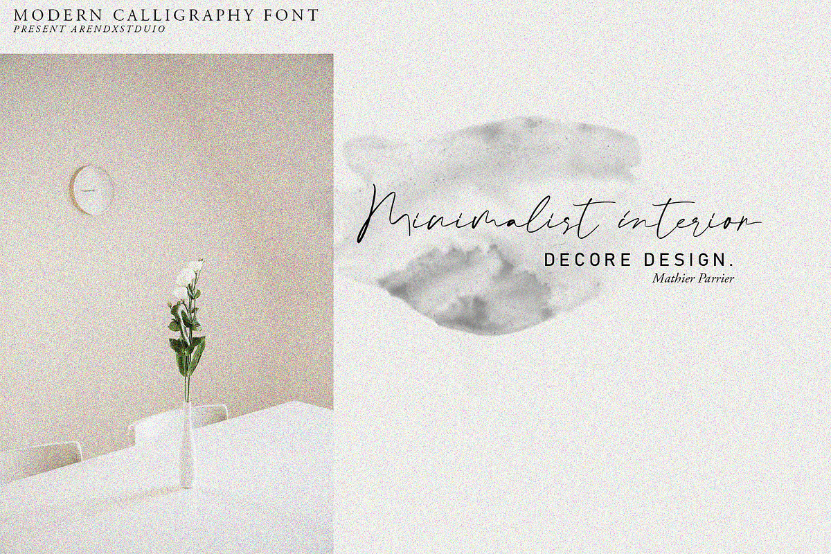 Ending Scene - Calligraphy Font preview 5