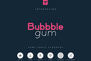 Bubbble Gum - sans serif typeface, a Sans Serif Font by VP Fonts (Thumbnail 1 of 12)
