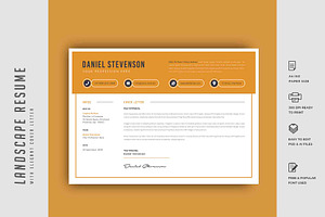 349. Landscape Resume Template