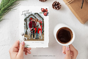 Christmas Card Template CC134