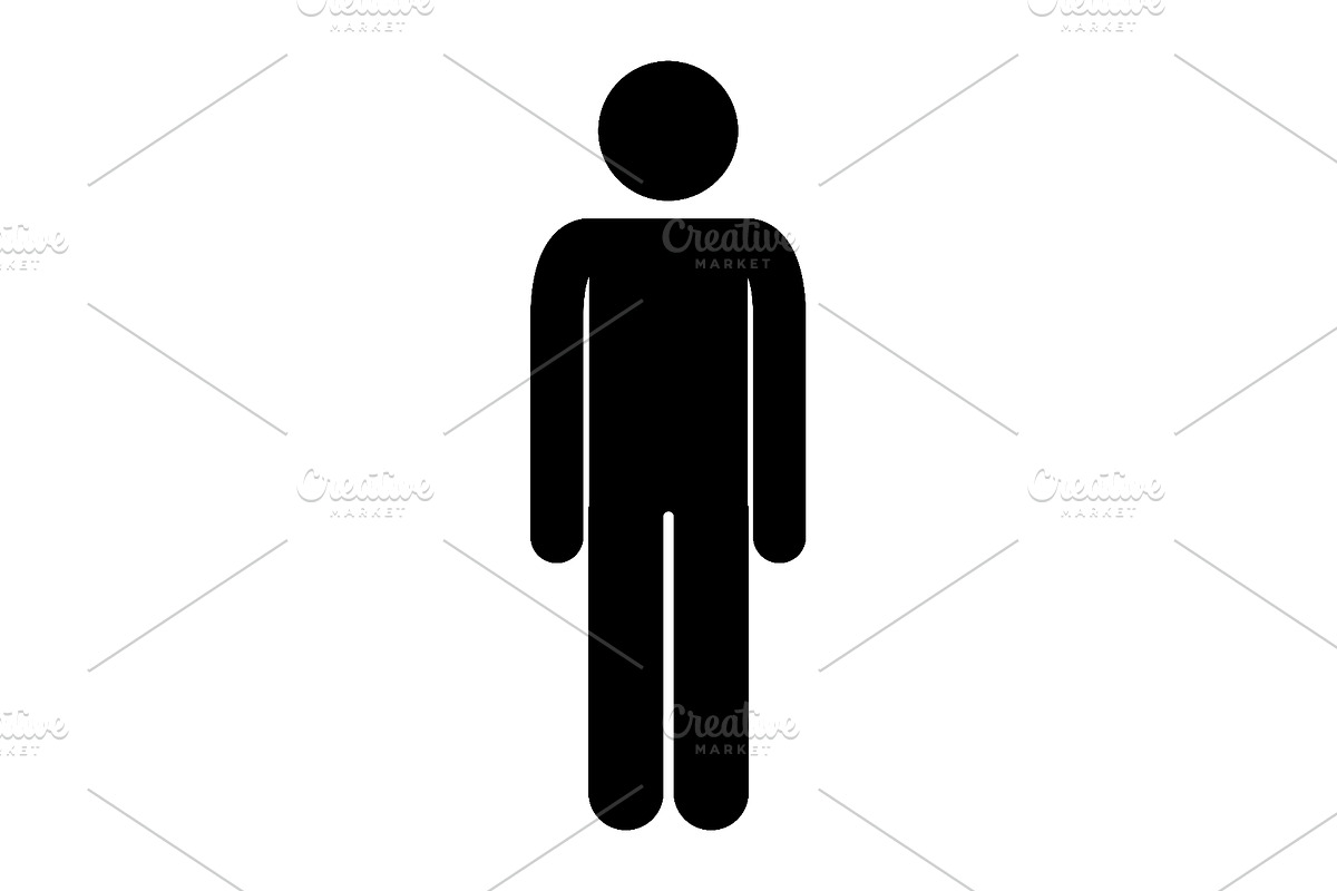 Simple male figure standing, an Object Illustration by Things for designers (Photo 1 of 3)