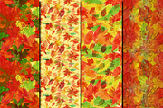 Watercolor Autumn leaves patterns, a Pattern Graphic by DollyPotterson (Thumbnail 4 of 6)