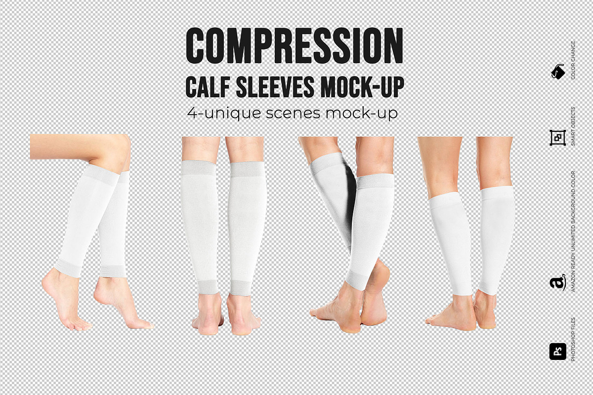 Calf Sleeves Mock-Up, a Product Mockup by Mock-up Store (Photo 6 of 6)