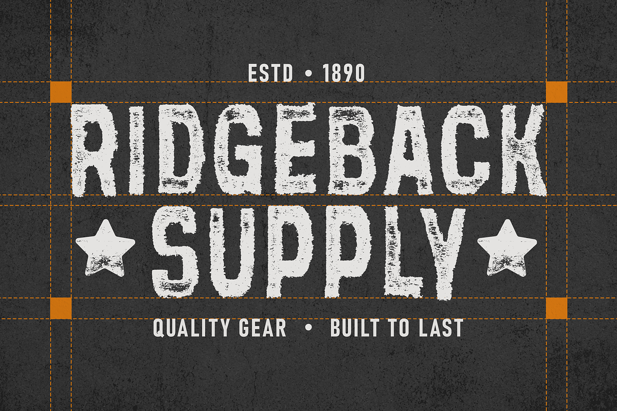Inkdust - Distressed Vintage Sans, a Sans Serif Font by Typia Nesia (Photo 2 of 9)