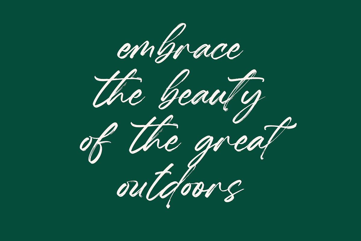 Hugetta Amphals Elegant Brush Font, a Script Font by Letterena Studios Script (Photo 12 of 15)