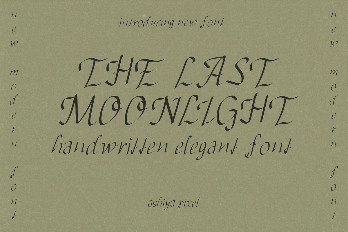 Romantic Handwritten Caligraphy Font, a Script Font by Ashiya Pixel (Photo 1 of 13)