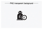 Pound Cash Money Icons Set, a Finance Illustration by Designfour (Thumbnail 3 of 7)