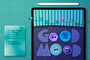Whip Stitch Craft Kit for Procreate, a Brush Add-On by UPROOT (Thumbnail 2 of 11)