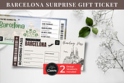 Barcelona Trip Reveal Gift Ticket, a Templates & Theme by Snapybiz (Thumbnail 3 of 10)