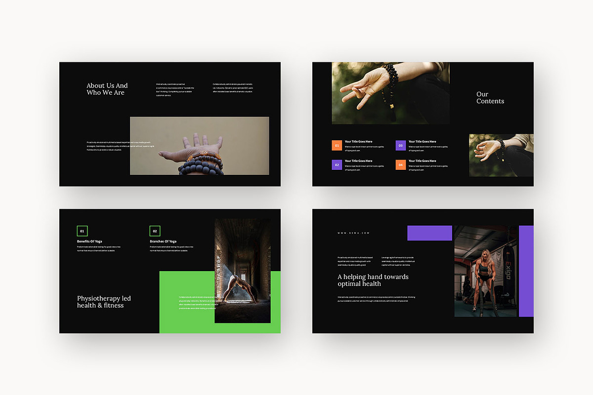 Bema : Fitness Trainer Powerpoint, a Presentation Template by Punkl Camp (Photo 15 of 16)