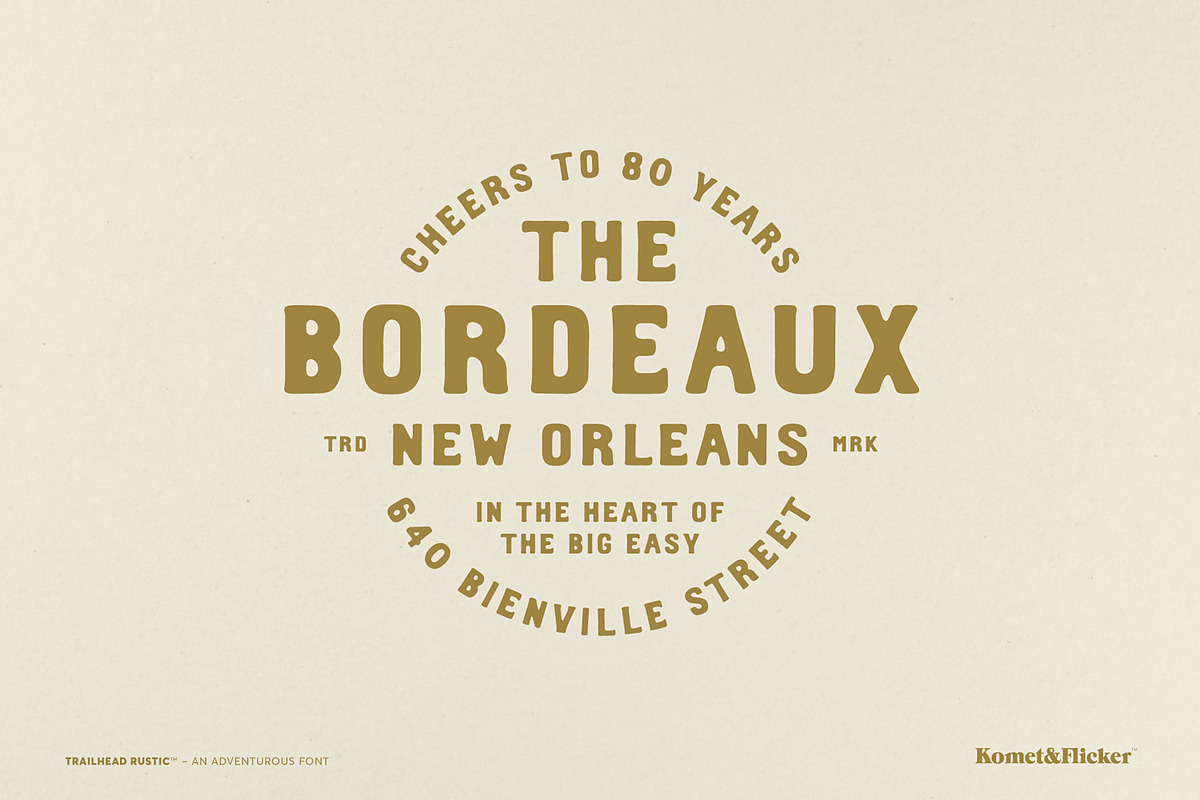 The Vintage Rustic Three Font Bundle, a Serif Font by Komet & Flicker (Photo 12 of 16)
