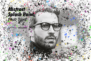 Abstract Splash Paint Photo Effect, a Layer Style Add-On by WudelMbois Studio