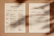 Aurora - Resume • CV • Cover Letter, a Resume Template by iosey (Thumbnail 2 of 2)
