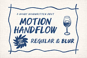 Motion Handflow Font, a Handwritten Font by Get Studio (Thumbnail 1 of 10)
