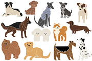 Friends: 23 different dog breeds, an Animal Illustration by Mii Lab (Thumbnail 5 of 13)
