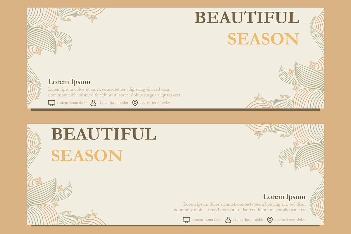 Abstract Floral Banner Template, a Marketing Template by sekitarief (Photo 2 of 3)