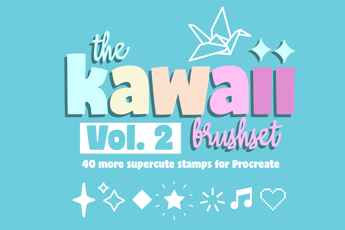 Kawaii Procreate Brushes Volume 2, a Brush Add-On by AnniaArt (Photo 1 of 7)