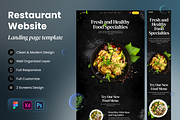 YoFood - Restaurant Landing Page, a Landing Page Template by SLAB! Design (Thumbnail 1 of 5)