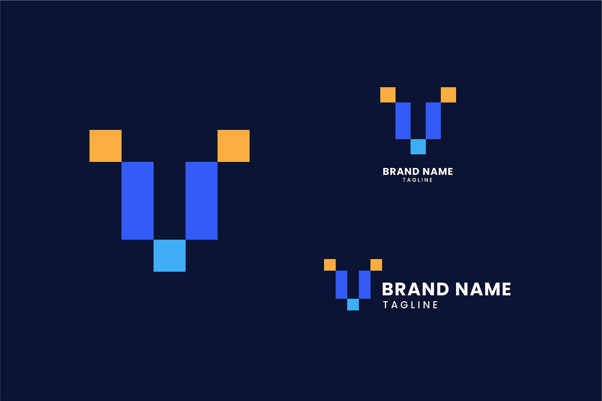 Monogram Letter TV Logo, a Branding & Logo Template by okkydianpra (Photo 2 of 3)