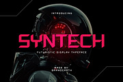 Syntech - Futuristic Display Font, a Sans Serif Font by Brand Earth (Thumbnail 1 of 7)