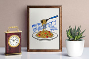 Funny Spaghetti Quote PNG, an Illustration by Canvas Craft (Thumbnail 6 of 6)