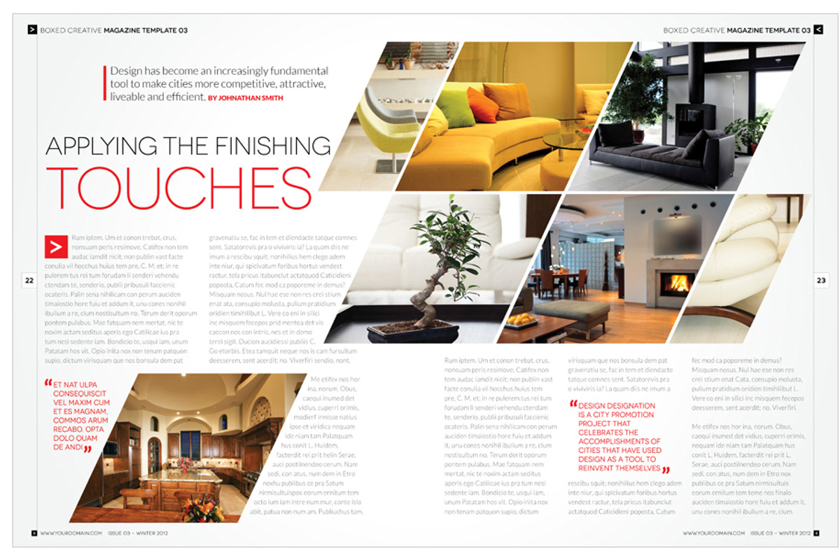 Magazine Template InDesign 03, a Magazine Template by Love Graphic Design (Photo 20 of 36)