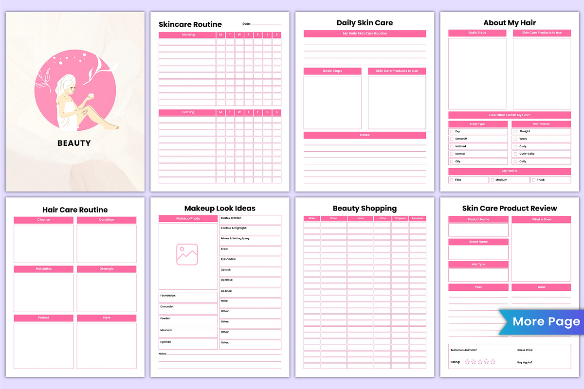 2026 That Girl Journal Bundle Canva, a Stationery Template by Mustafiz (Photo 6 of 12)