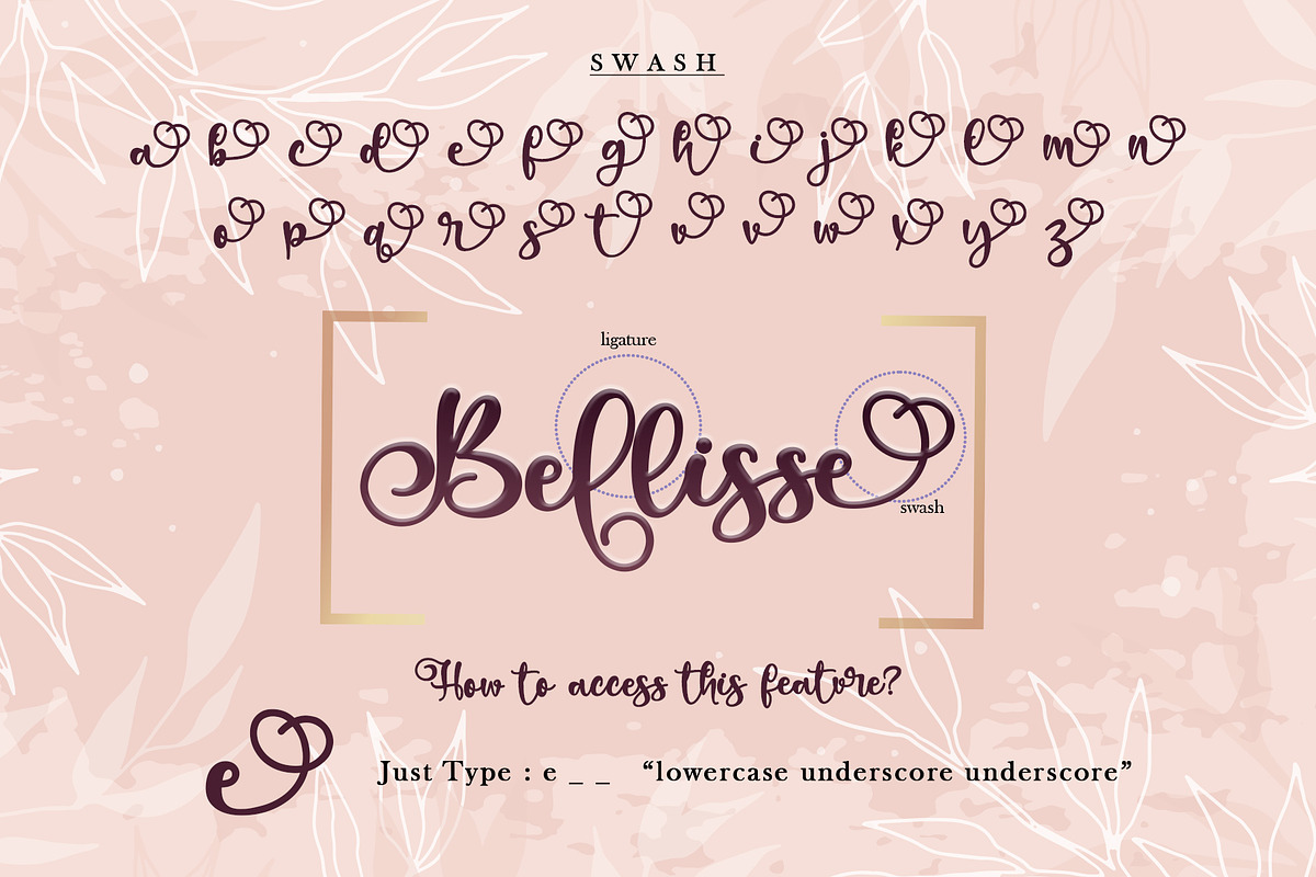 Bellissa, a Script Font by Letterara (Photo 9 of 10)