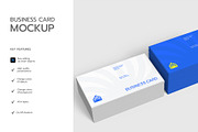 Stacked Business Card Mockup Set, an Advertising Mockup by graphypix (Thumbnail 2 of 4)