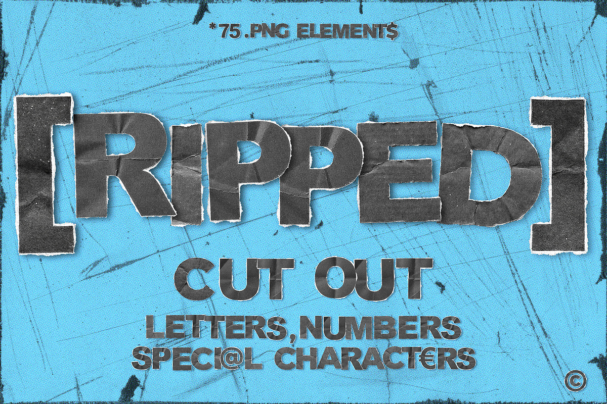 Cutout Paper Letter, Number, Symbols, an Object Graphic by smishura (Photo 1 of 6)