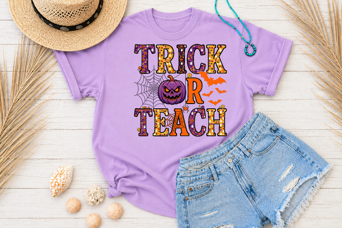 Trick or Teach Halloween Sublimation, a Seasonal Illustration by Rose Art (Photo 3 of 5)