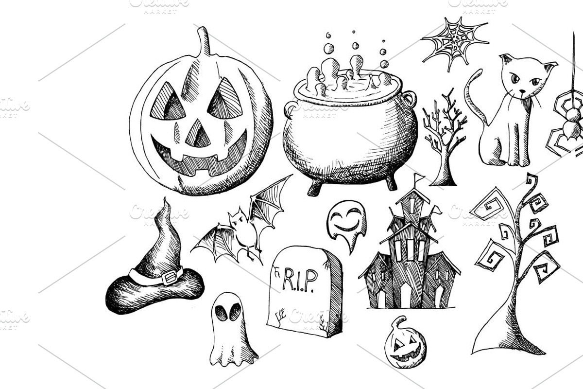 4657 Hand Drawn doodle elements, an Education Illustration by TKDoodle (Photo 52 of 77)
