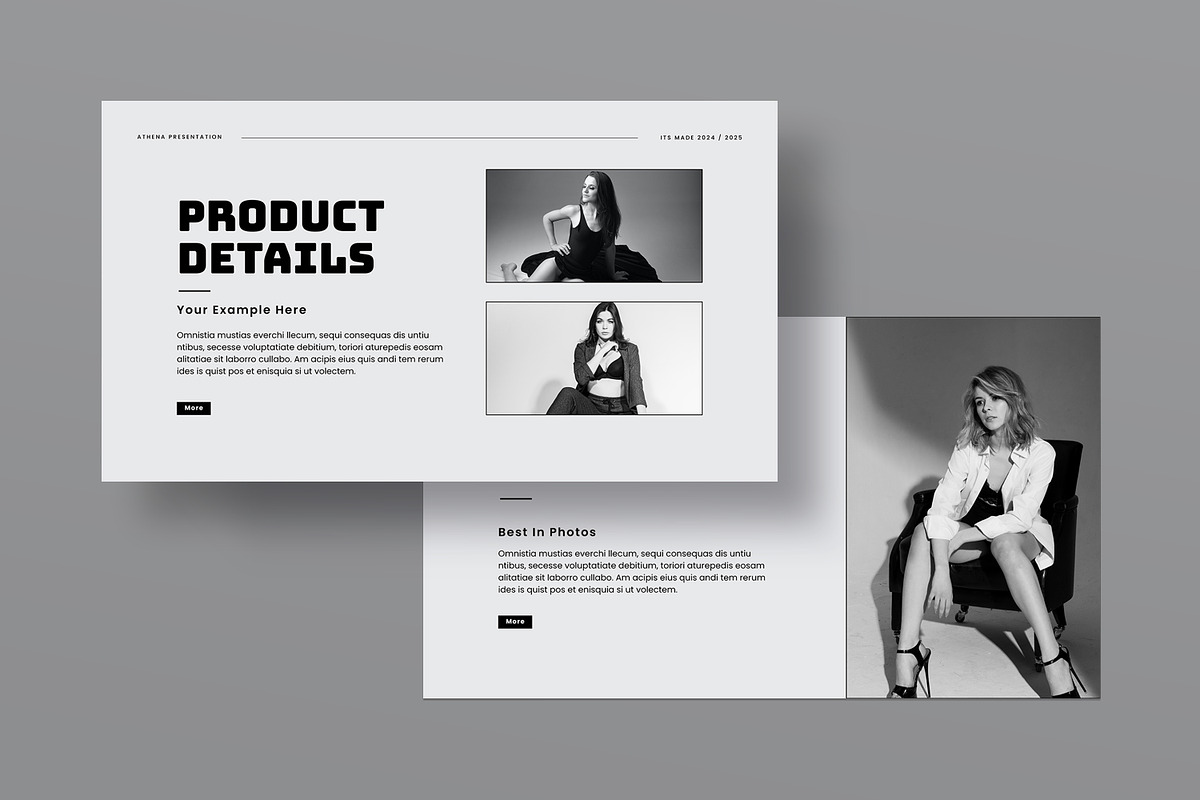 Athena Fashion Presentation Template, a Templates & Theme by evgenystudio (Photo 4 of 8)