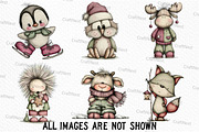 Whimsical Winter Animals Clipart, an Illustration by Craft Nest (Thumbnail 3 of 6)