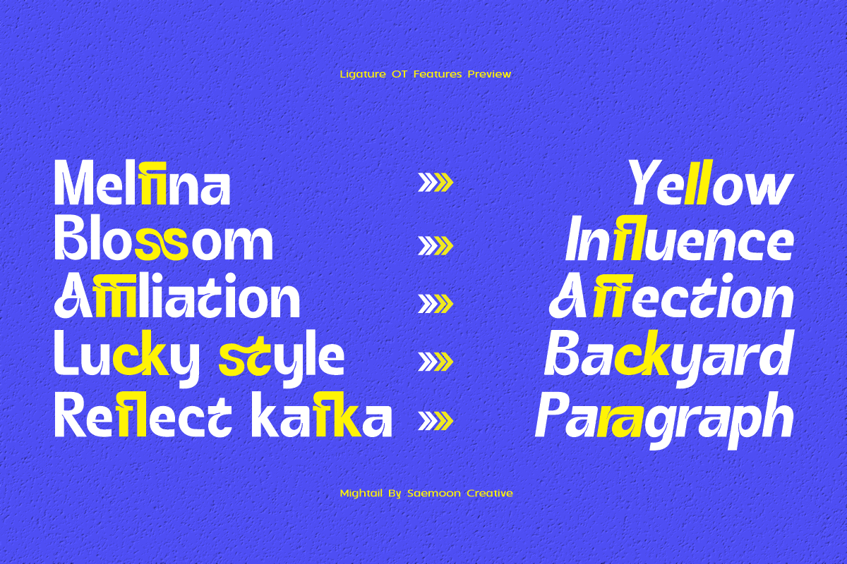 Mightail, a Sans Serif Font by saemoon creative (Photo 7 of 15)