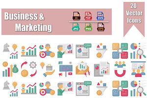 Business Management Vector Icons, an Outline Icon by Vector Portal
