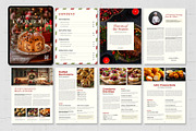 Digital Christmas Cookbook Template, a Magazine Template by BrandPacks (Thumbnail 3 of 5)