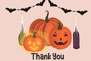 Halloween Dachshunds, a Seasonal Illustration by YuNa (Thumbnail 15 of 15)