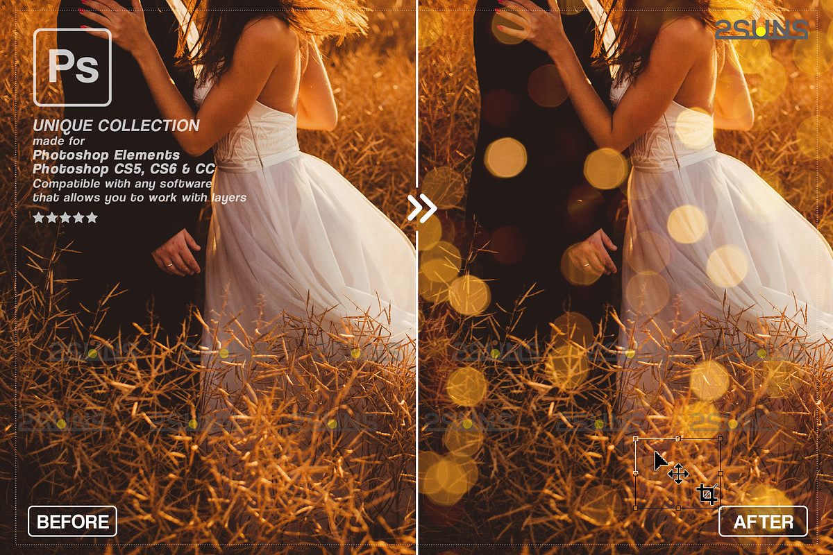 Gold bokeh overlay Photo overlays, an Object Graphic by 2SUNS (Photo 7 of 10)
