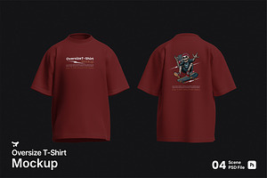 Oversize T-Shirt Mockup Bundle Set, a Shirt Mockup by Rielismee