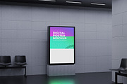 Digital Poster Mockup, an Advertising Mockup by Artlogs (Thumbnail 2 of 4)