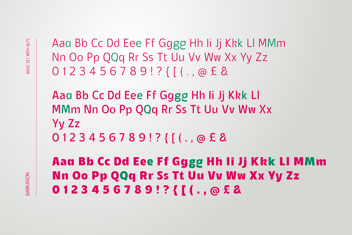 Barkanon Humanist Font, a Sans Serif Font by Colt Type Co (Photo 4 of 6)