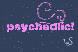 Psychedelic Heart Retro Bubble Font